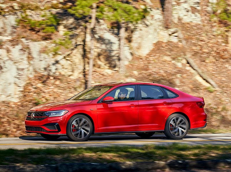 2020 VW Jetta proile red ・  Photo by Volkswagen 