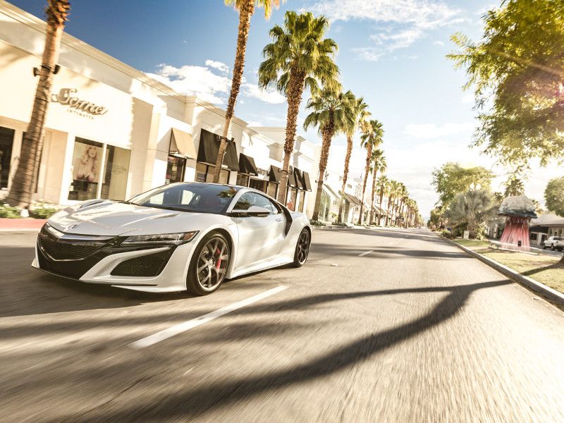 2018 Acura NSX city driving ・  Photo by Acura 