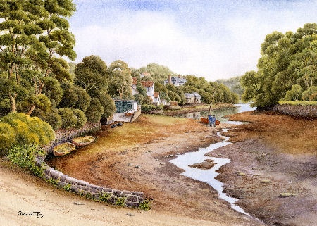 Halford Passage, Cornwall (Watercolour Painting)