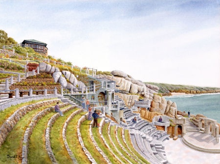 Menack Theatre, Cornwall (Watercolour Painting)