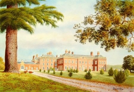 Holme Lacy House, Holme Lacy, Herefordshire (Watercolour Painting)