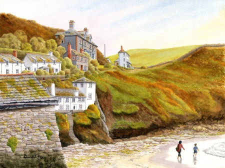 Port Isaac (Portwenn), Cornwall (Watercolour Painting)