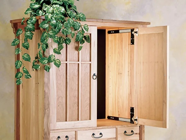 Tv armoire deals with pocket doors