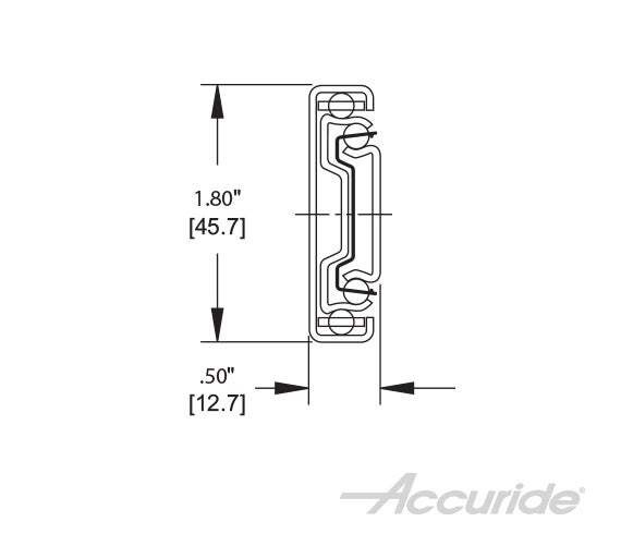 Accuride 3832 drawer slide dimensions.