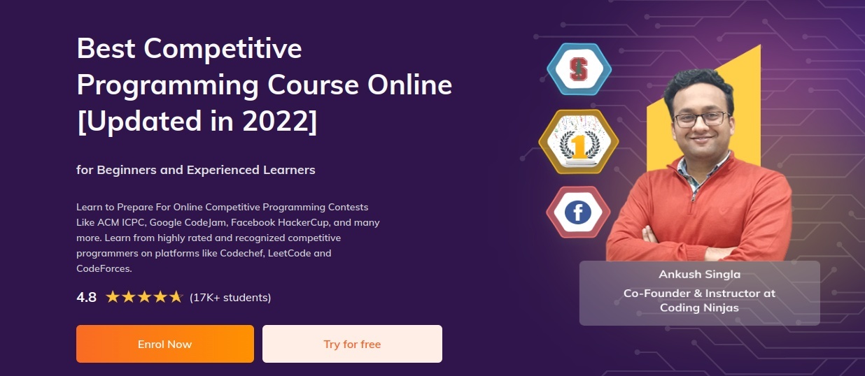 Best Competitive Programming Course Online ( Coding Ninjas )