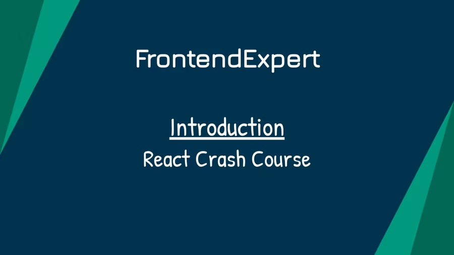 FrontendExpert - React Crash Course ( Algoexpert.io )