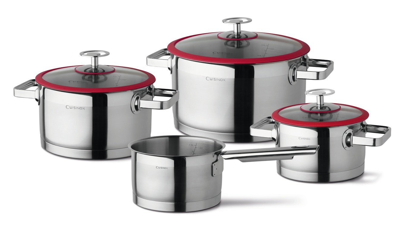 Cuisinox - 4delige pannenset - Rood