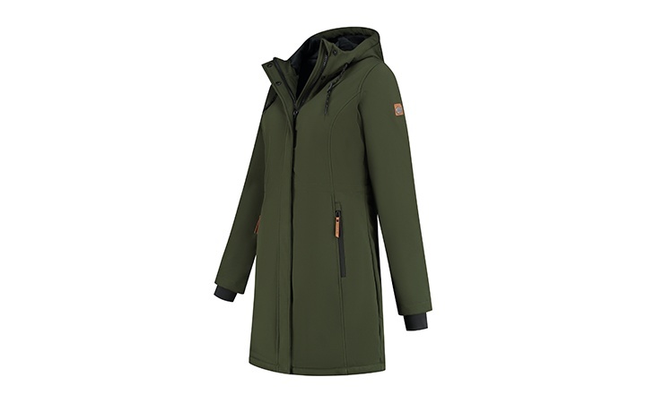 Travelin' Elin gevoerde parka (damesjas) - Groen