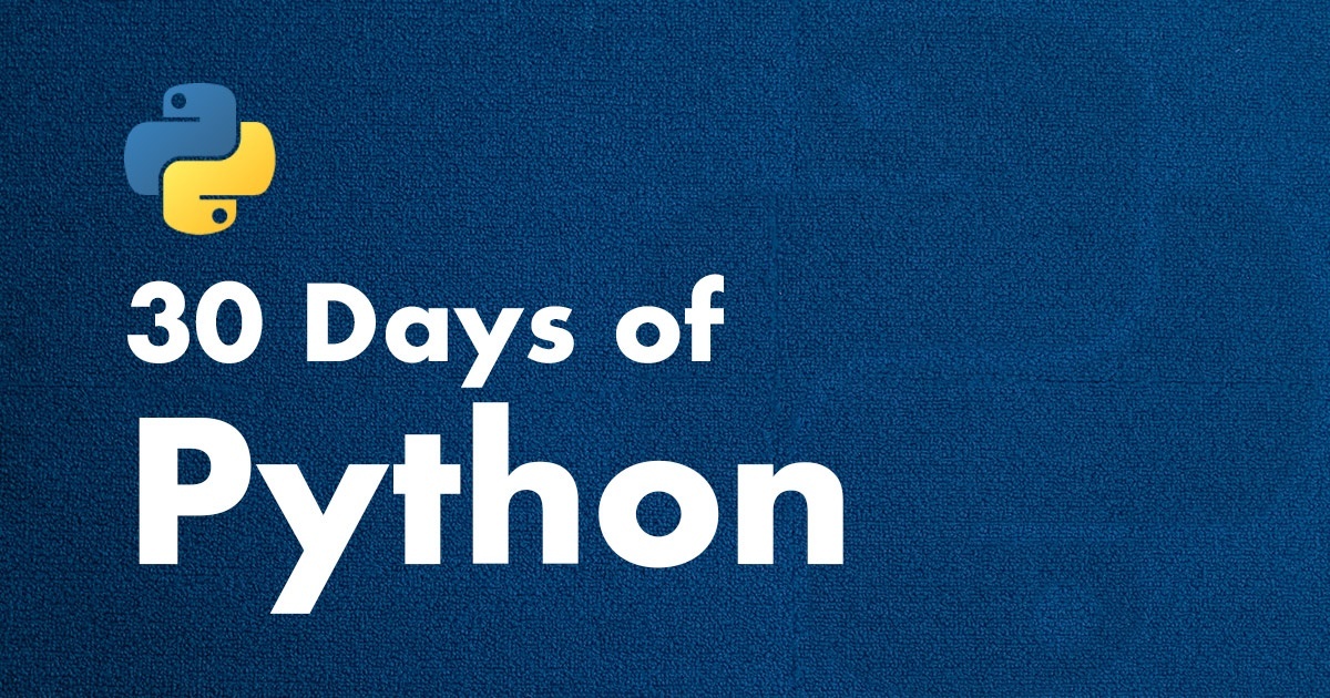 30 Days of Python - Codingforentrepreneurs