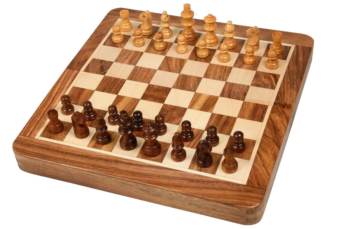 Jeu d'Echecs pliable magnétique - 17 cm