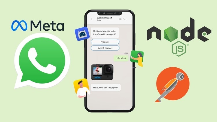 WhatsApp API and Node JS Chatbot Send and receive messages