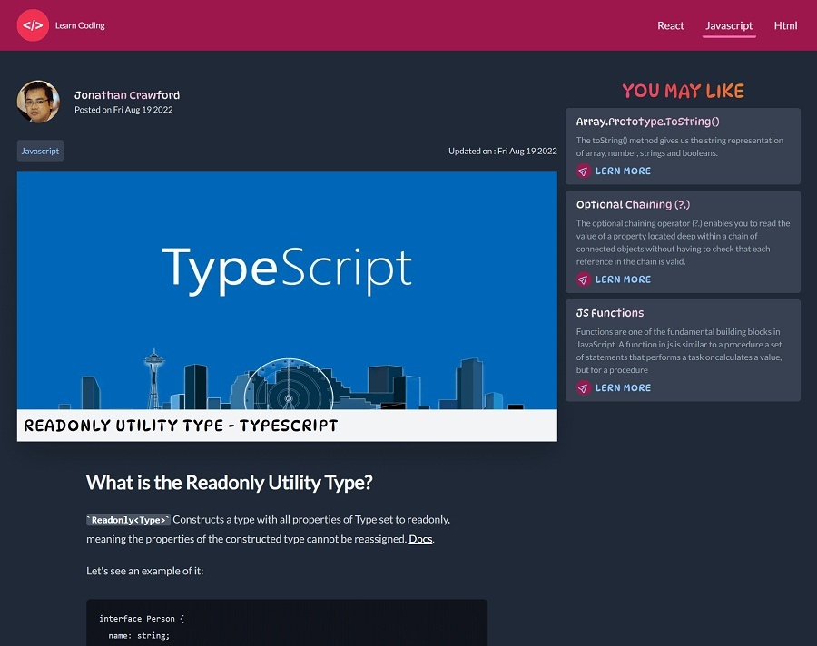 Postdescription Screenshot