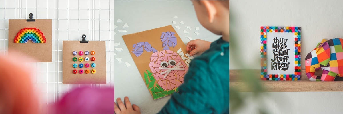 Lavoretti con i Bambini: Creare con Perline da Stirare e Mosaico in Gomma Crepla