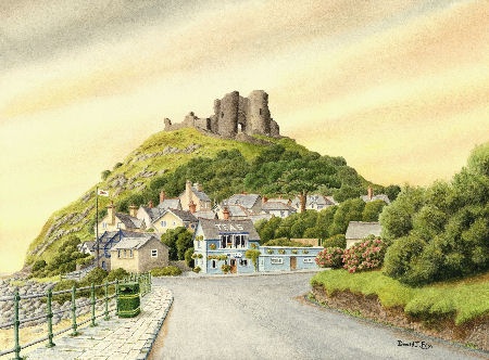 Criccieth Castle, North Wales (Watercolour Painting)
