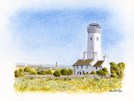 Light house, Portland Bill, Dorset (Watercolour Painting)