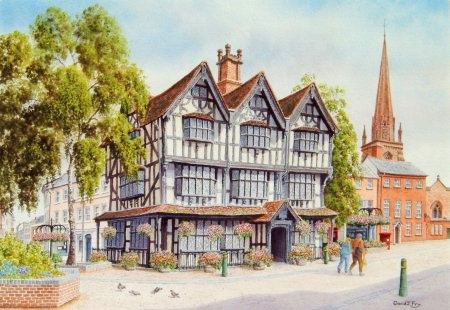 The Old House, High town, Hereford (Watercolour Painting)