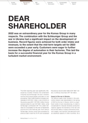 Komax Group Shareholders' letter 2022