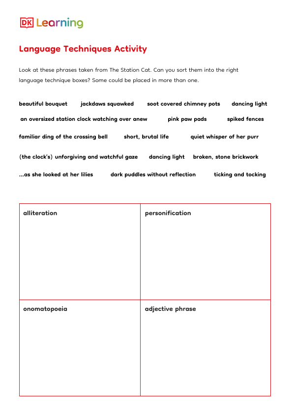 Language Techniques Activity