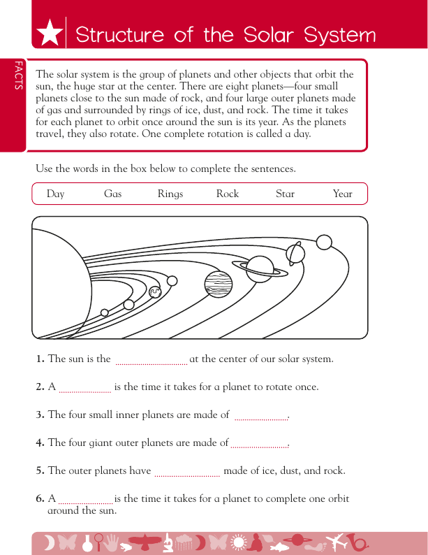 Free DKfindout! Worksheet: Science: Structure of the Solar System