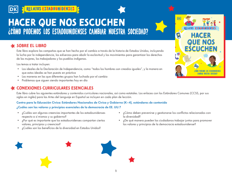 Lesson Plan: Hacer que nos escuchen (Getting Our Voices Heard) (My ...