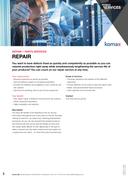 Komax Services-Repair