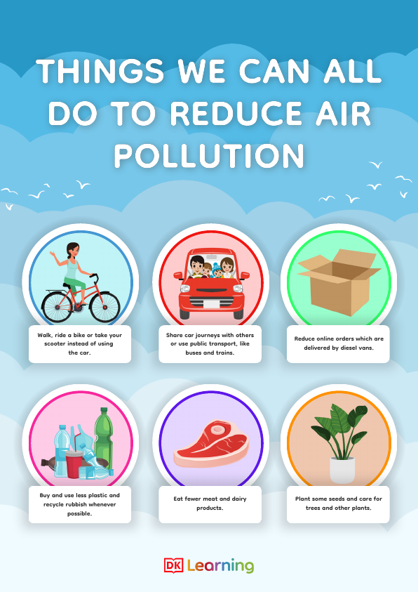 Things We Can All Do to Reduce Air Pollution Poster