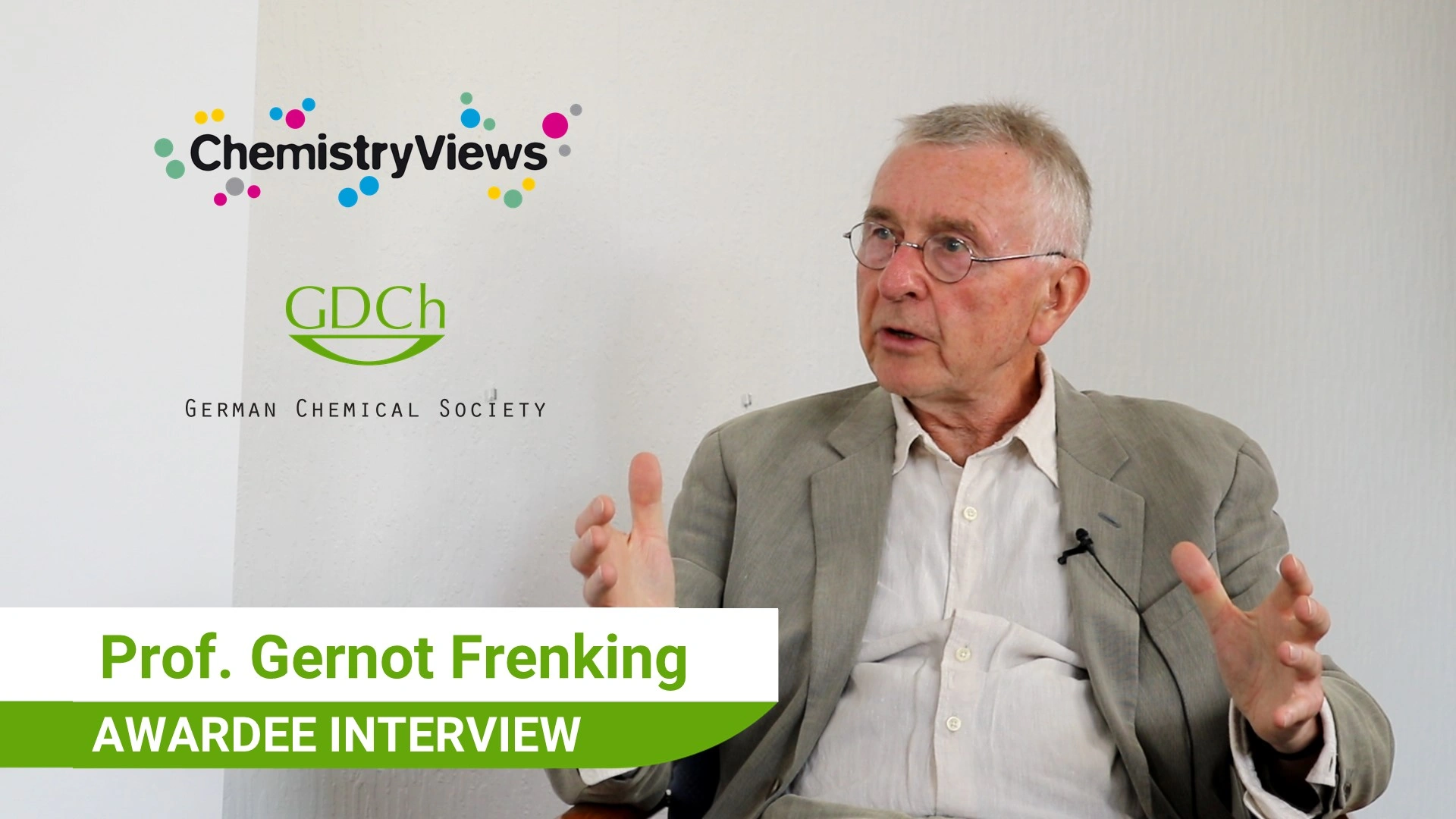 Video: Preisträger-Interview mit Gernot Frenking
