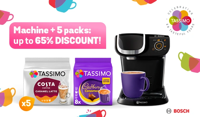 TASSIMO coffee pod coffee machine deals