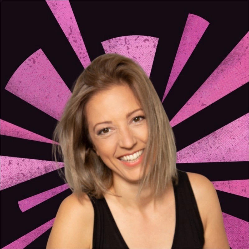 The background of the info card. Likely the portait of a person who is a teacher on the platform.