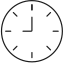 Outline of a clock