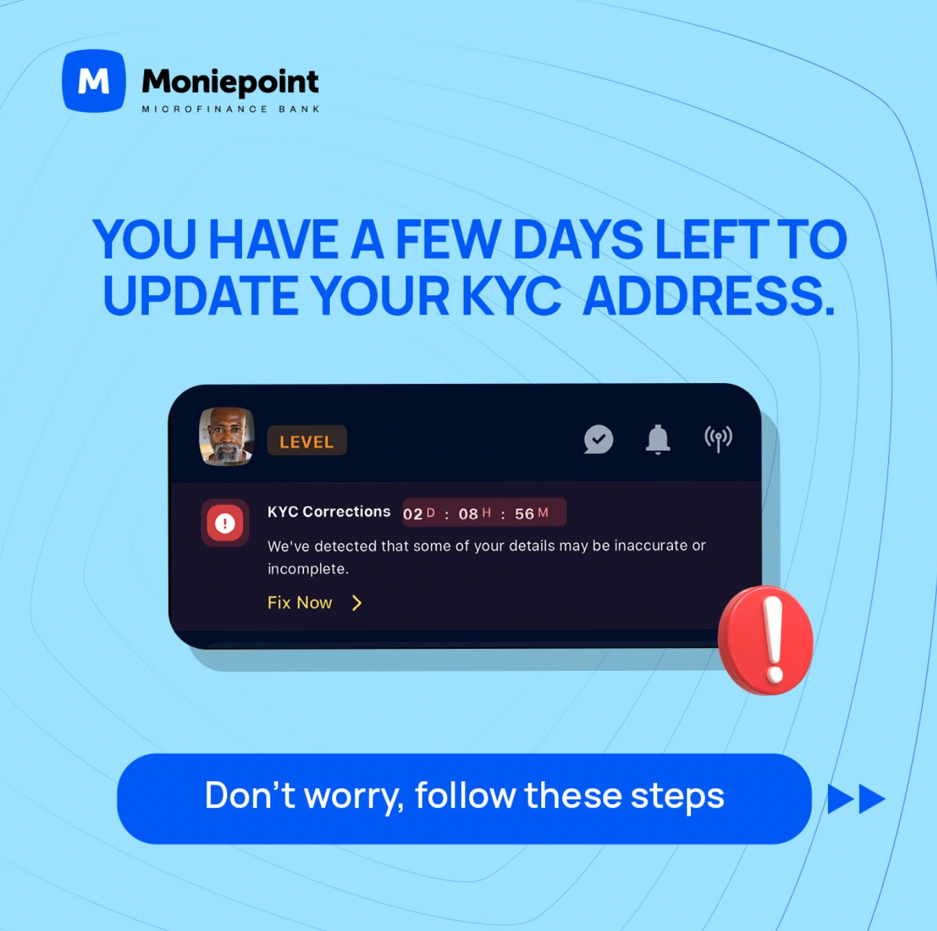 KYC Update: How to Update Your Physical Address on the Moniepoint Banking App