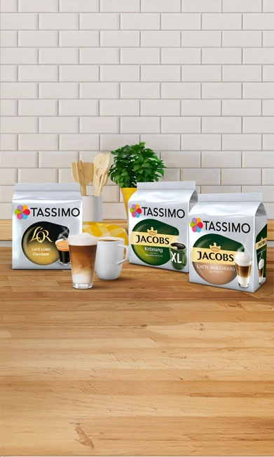 TASSIMO Coffee Brands TASSIMO pods from famous partner brands