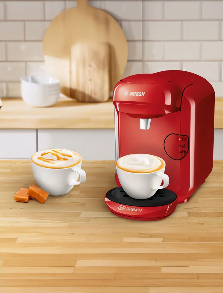 Red Tassimo coffee machine