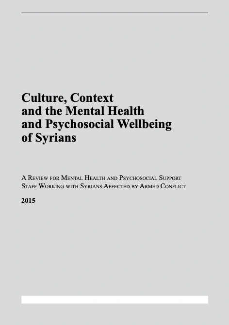 Culture, Context and the Mental Health and Psychosocial Wellbeing of ...