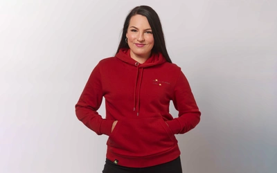 Product afbeelding: Hoodie There's no place... rood