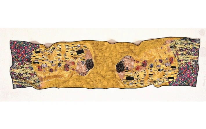 Product afbeelding: Zijden sjaal ‘De Kus’ Gustav Klimt