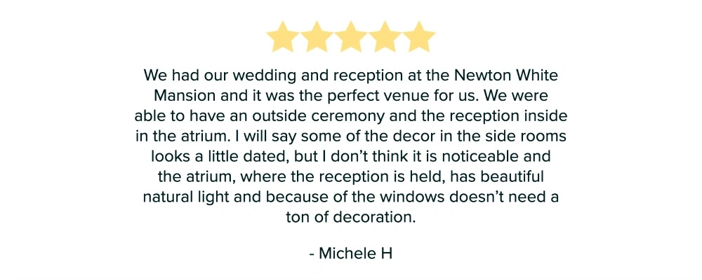 Review for newton White mansion from Michele.