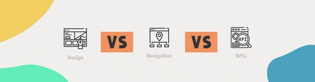 A design icon vs. navigation icon vs. KPIs icon