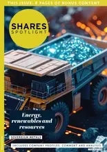 Shares Spotlight: Energy, Renewables and Resources magazine cover