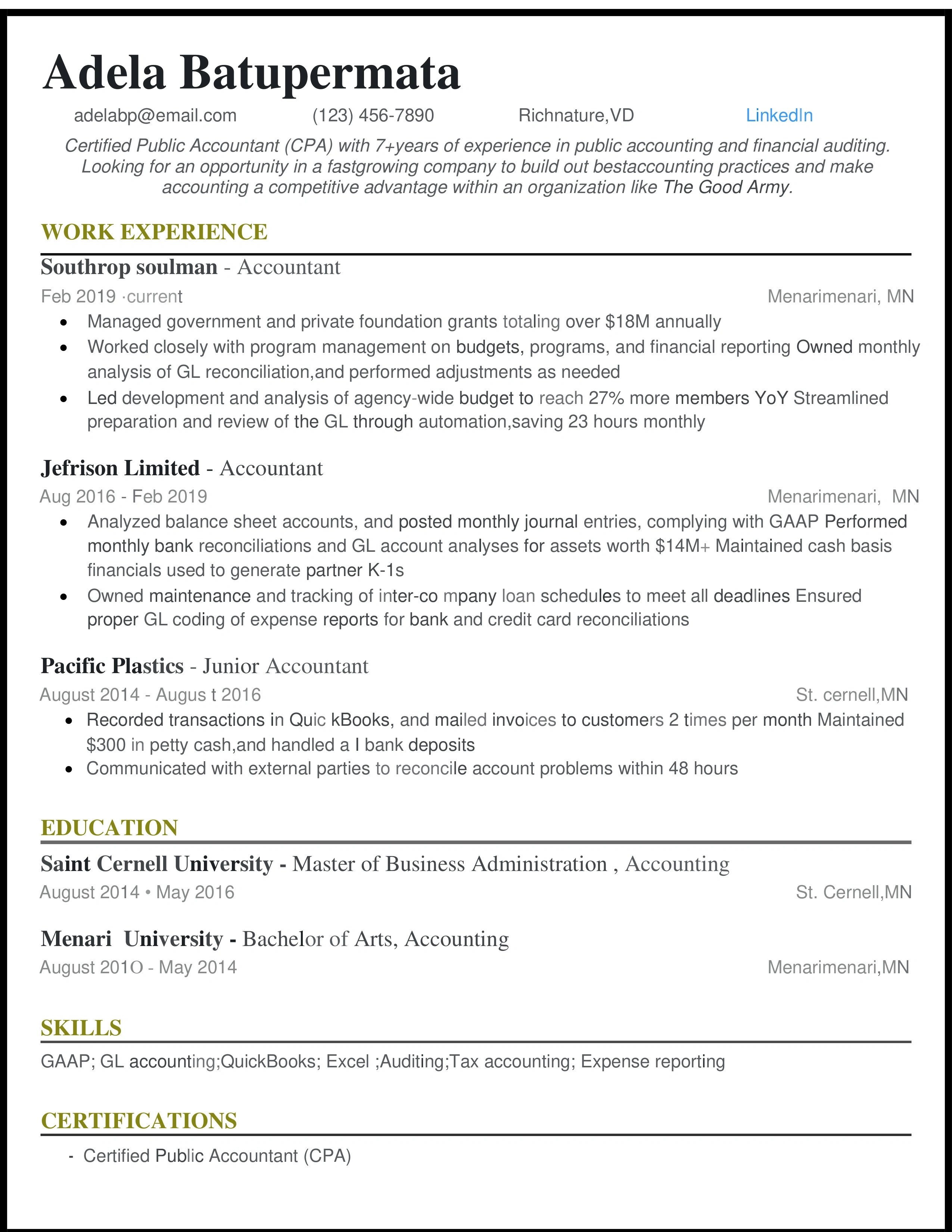 15 Contoh CV Bahasa Inggris dan Cara Membuatnya - Jobstreet Indonesia