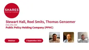 Public Policy Holding Company (PPHC) - Stewart Hall, CEO, Roel Smits, CFO, Thomas Gensemer, CSO