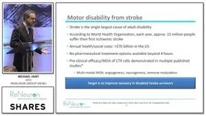 Michael Hunt, CFO of ReNeuron Group (RENE) at SHARES Investor Evenings