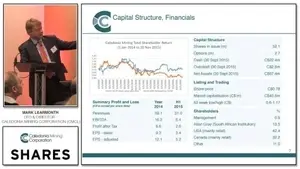 Mark Learmonth - Caledonia Mining Corporation (CMCL)