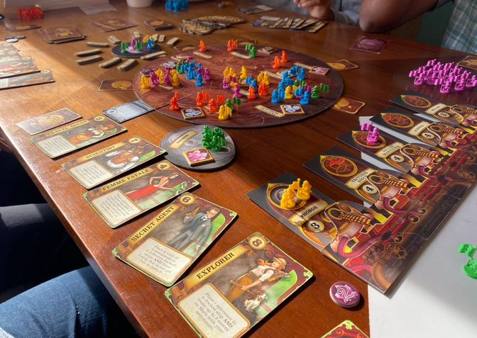 A look at the mission red planet being played on the table