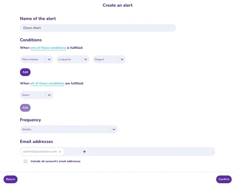 Q°emotion - recorrido del cliente - tasa de atrición - atrición - churn - percepciones - alertas