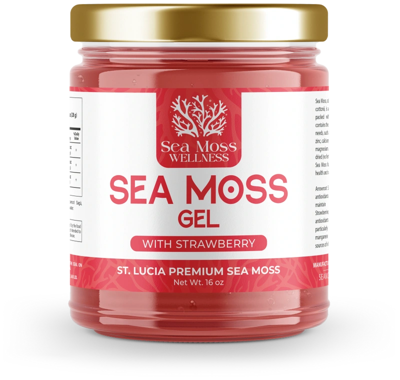 Strawberry sea moss gel.