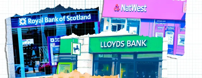 Bank of Scotland, Lloyds bank and NatWest