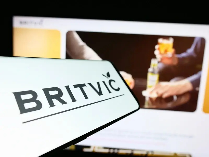 Britvic logo on smartphone