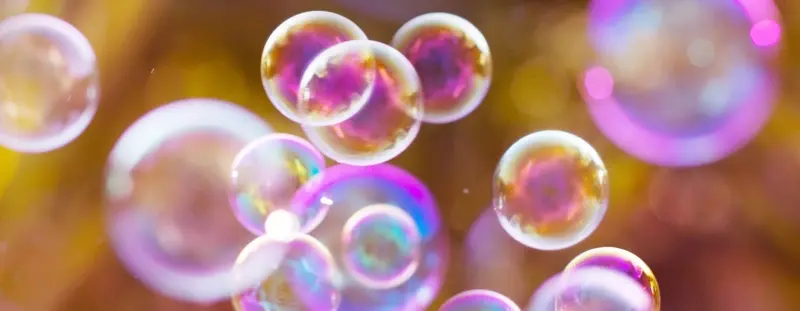 Bubbles about to pop