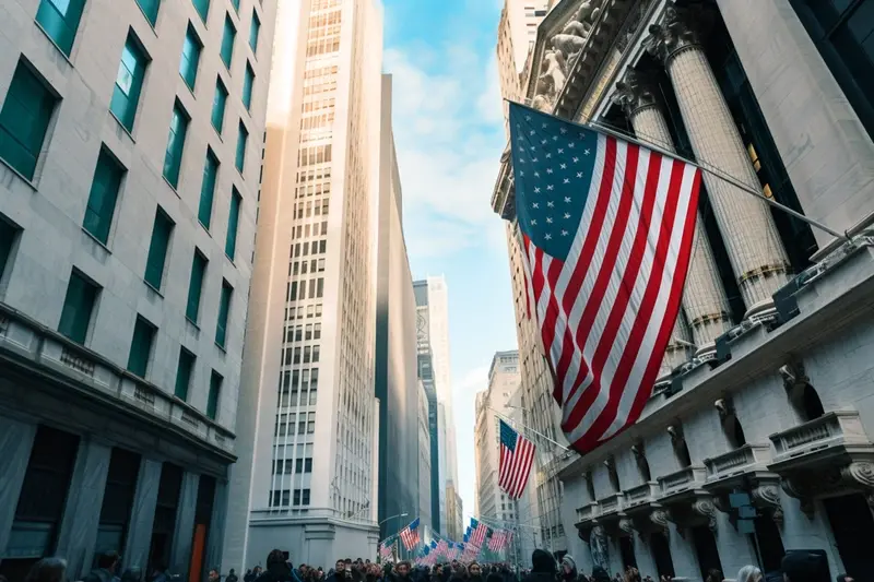 Wall Street New York scene